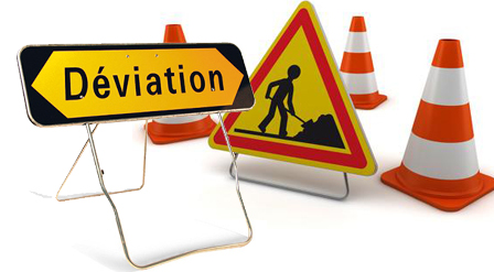 Attention travaux et stationnement