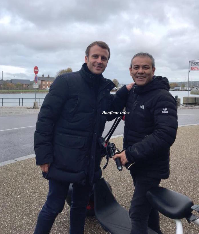 Emmanuel Macron en week-end à Honfleur