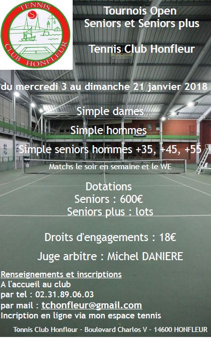 Tournoi hiver du Tennis Club Honfleur