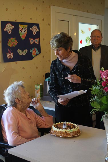 Madame Gilberte Vachon célèbre ses 100 ans à la Résidence Montpensier…