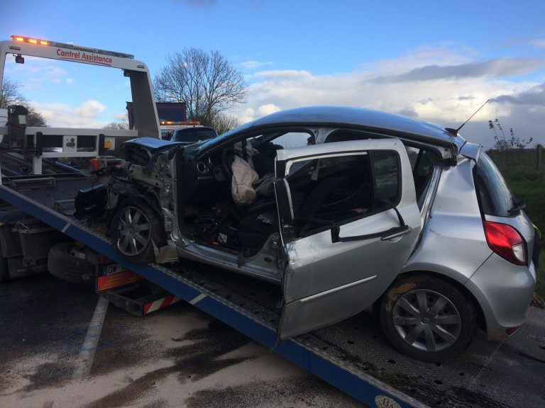 Accident à Saint-Gatien des Bois : le conducteur n’avait pas de permis de conduire.