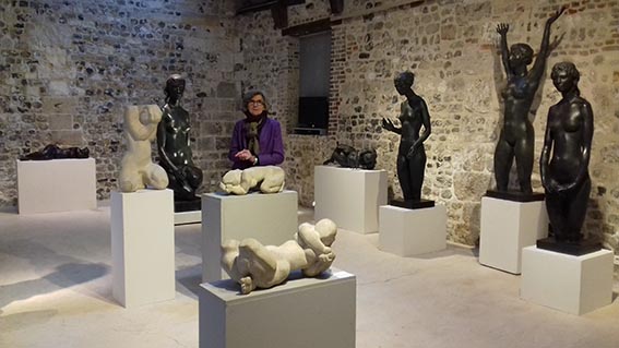 Danielle Bourdette expose les sculptures et esquisses de Bernard Mougin