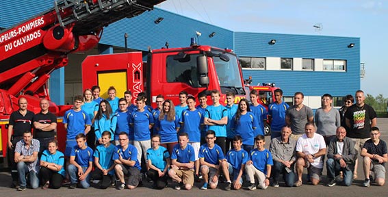 24 Jeunes Sapeurs Pompiers du Cher en visite à Honfleur