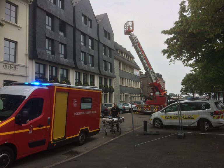 Intervention spectaculaire pour les Sapeurs-Pompiers…