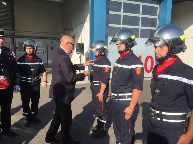 Remises de médailles chez les sapeurs-pompiers de Honfleur