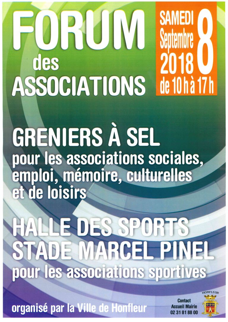 Le 8 septembre à Honfleur : 5ème forum des associations…