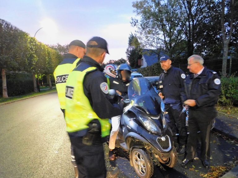 Opération de sensibilisation pour deux roues et piétons…