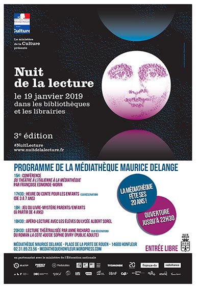 La 3e Nuit de la Lecture et les 20 ans de la Médiathèque…