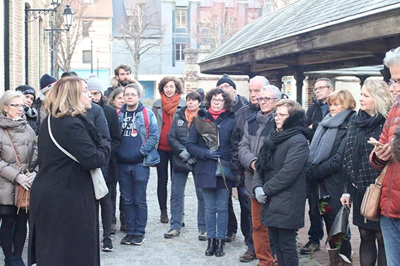 A Honfleur 29 personnes ont suivi la visite de la Saint-Valentin…