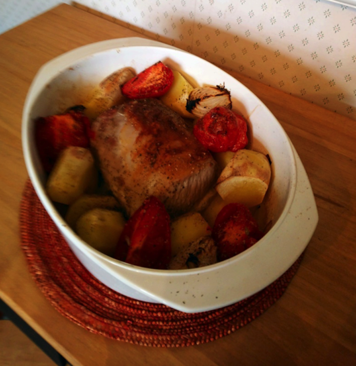 La recette du Rôti de Porc Boulangère…
