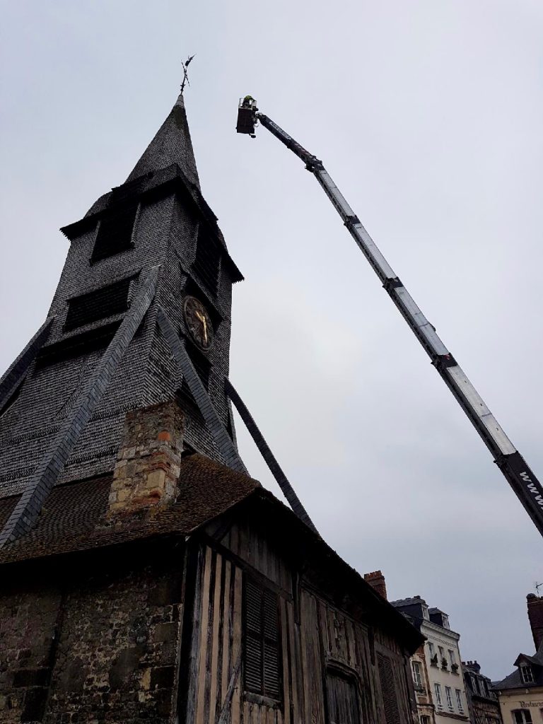 Travaux sur le clocher Sainte-Catherine…