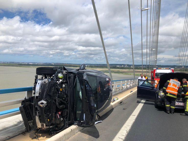 Un accident de la circulation sur le Pont de Normandie fait trois blessés légers…