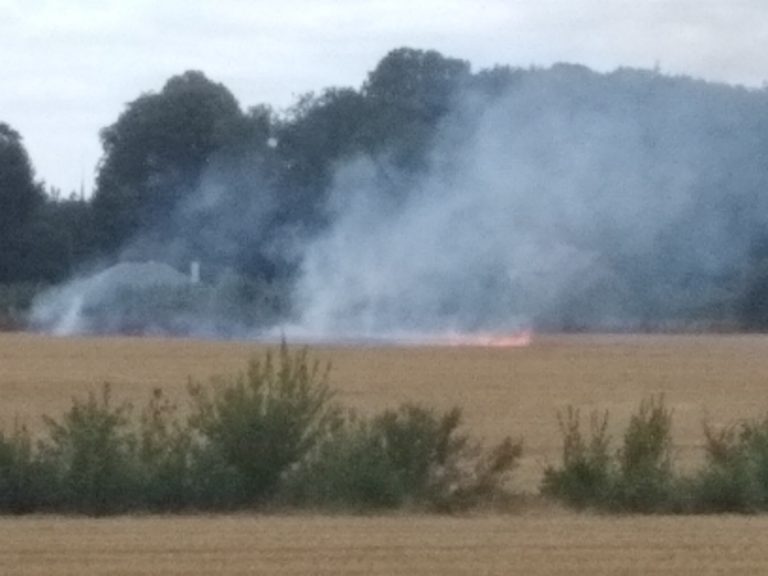 Un demi-hectare d’herbage part en fumée à Gonneville-sur-Honfleur