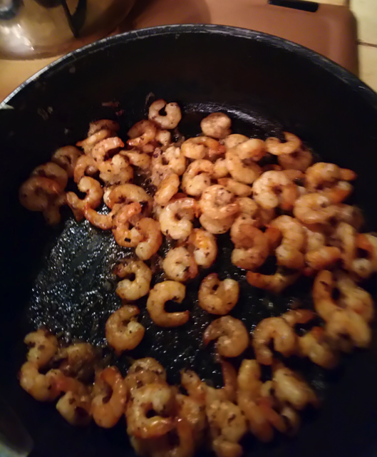 Crevettes sautées à ma façon…