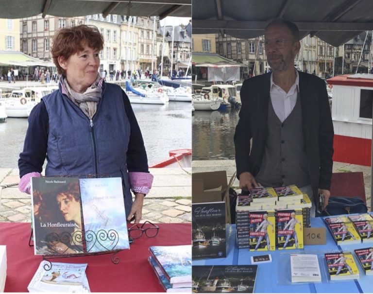 Deux livres sur Honfleur à la Fête de la Crevette