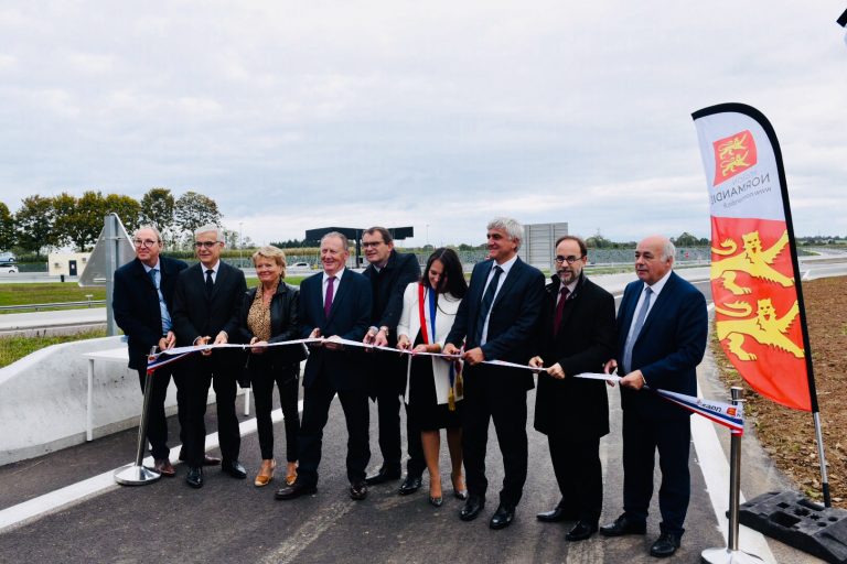 La Desserte de Pont-Audemer par l’A13 et les deux aménagements de Toutainville et de Bourneville ont été inaugurés