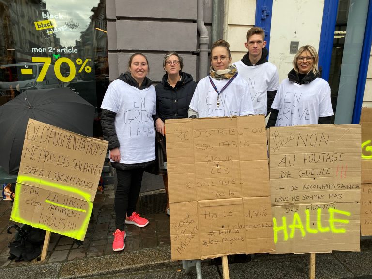 50% de grévistes à « La Halle » de Honfleur