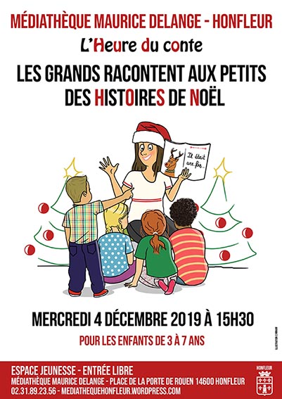 Les grands racontent des histoires de Noël aux petits