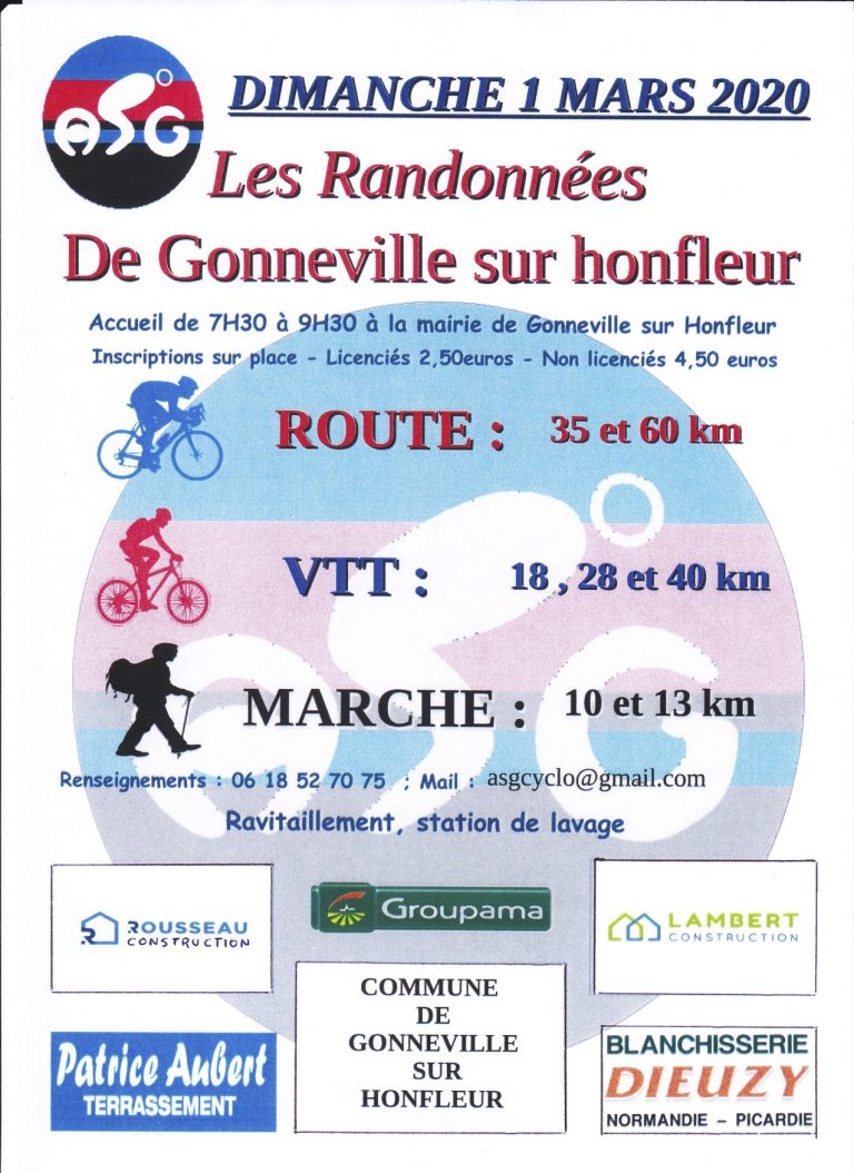  » Les Randonnées de Gonneville  » rendez-vous le 1er mars…