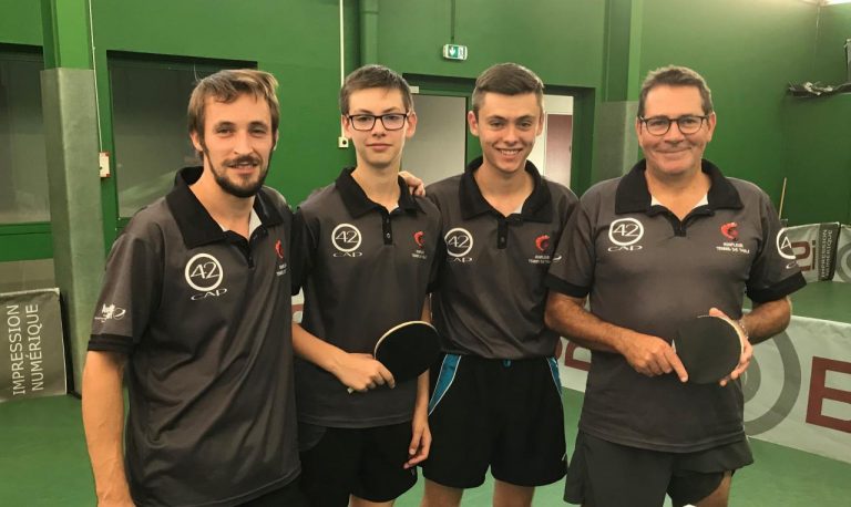 Tennis de Table : L’équipe première partage les points avec Saint-Pair/Bricqueville
