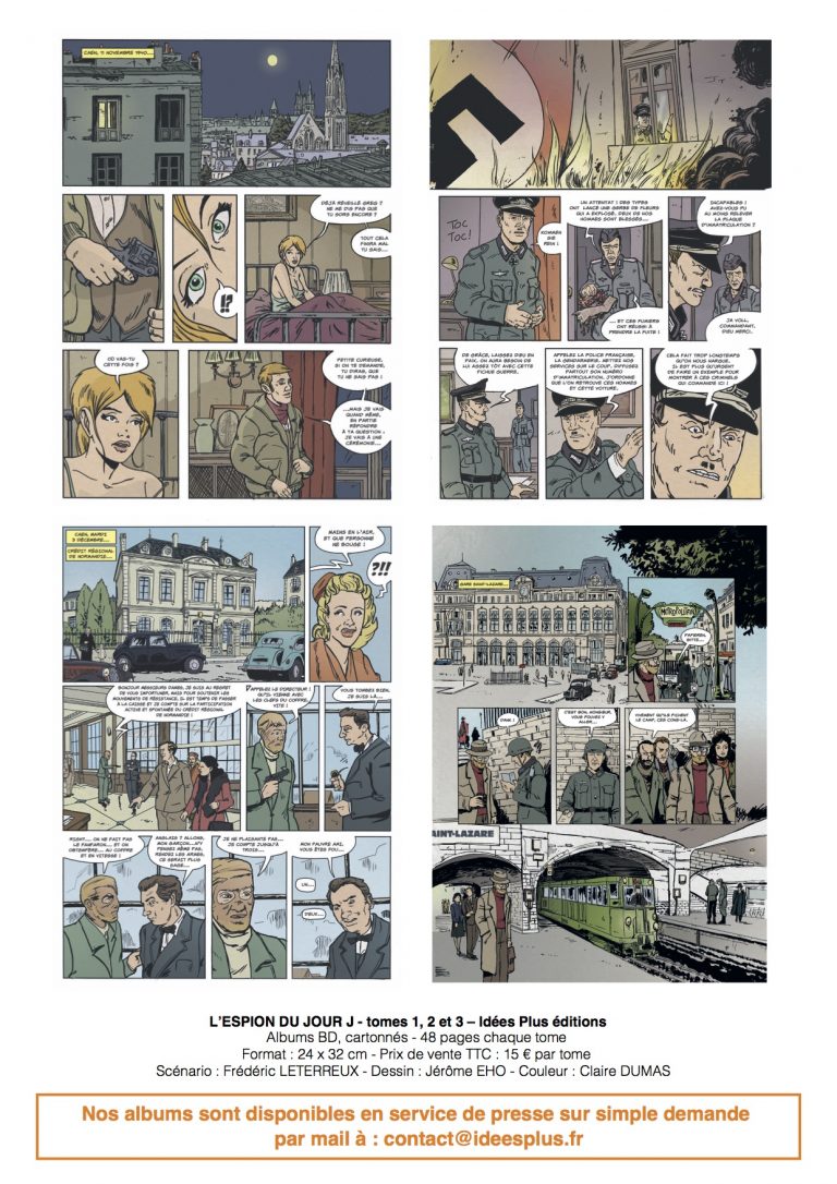 Sortie de la BD « L’Espion du Jour J » par Frédéric Leterreux