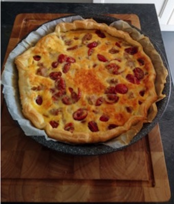 « Quiche au thon et tomates-cerises » façon Danielle…