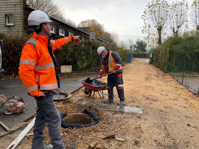 Travaux de réfection du parking du stade Marcel Pinel