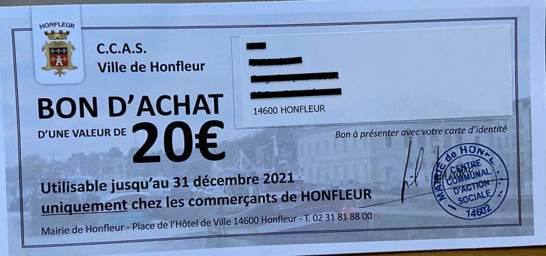 Un bon d’achat du CCAS refusé chez un commerçant honfleurais