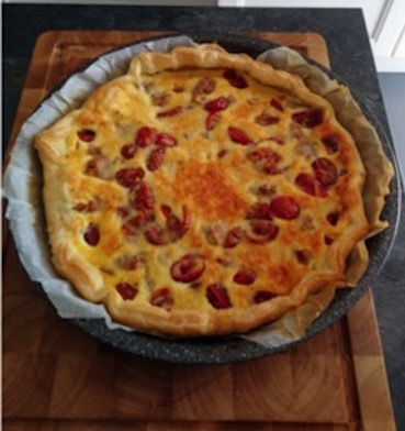 Ma quiche au thon et tomates-cerises