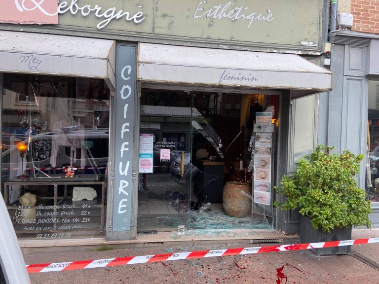 Vitrine cassée au salon de coiffure Leborgne, l’auteur grièvement blessé…