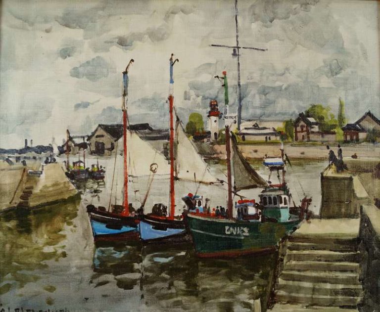 Le maire de Honfleur rend hommage à l’artiste peintre, Jean-Marie Luc Blanpain…