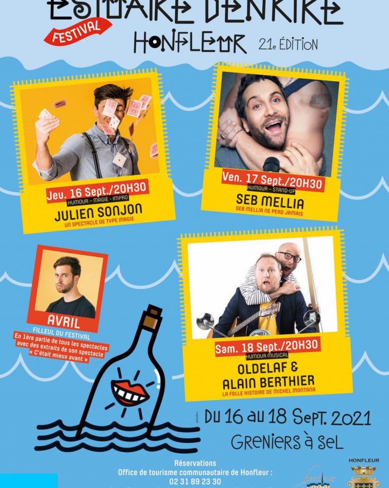 Le festival de l’humour « Estuaire d’en rire » c’est ce week-end à Honfleur