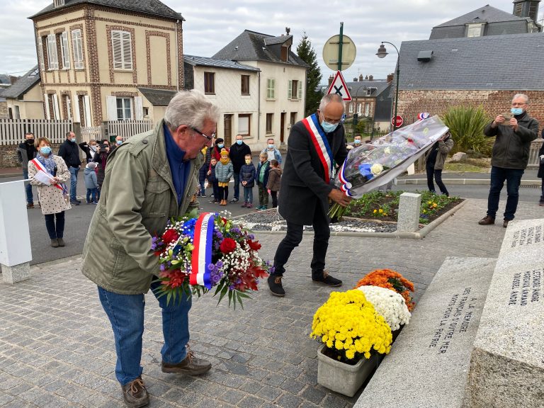 La Rivière Saint-Sauveur : La mémoire de Marcel Gimer a plané sur la cérémonie du 11 Novembre.