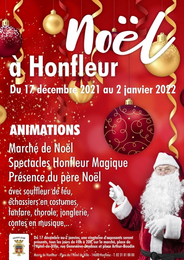 Le programme complet du marché de Noël de Honfleur