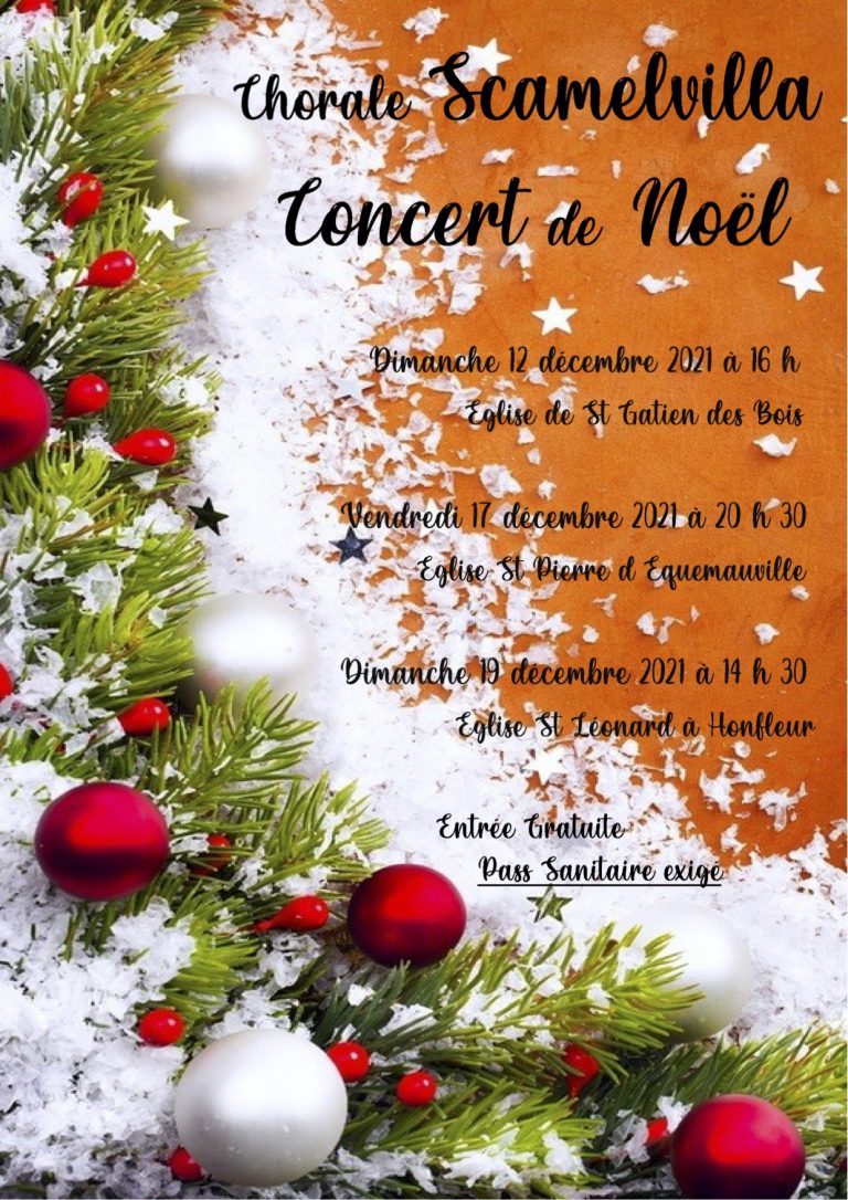 Les concerts de Noël de la chorale Scamelvilla…