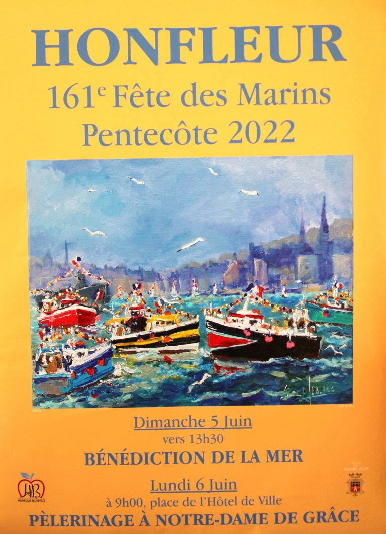 L’affiche officielle de la prochaine fête des marins à Honfleur