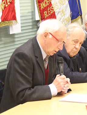 Michel Lamarre rend hommage à Henri Marchand, président d’honneur des Anciens Combattants