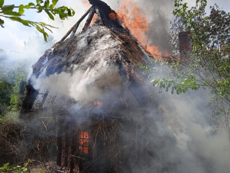 Ablon : Une chaumière complète détruite dans un incendie…