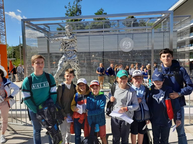 Les jeunes du Tennis Club Honfleur à Roland-Garros