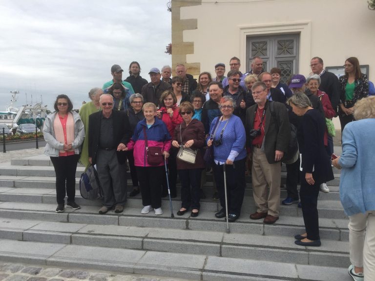 Des américains reçus à la mairie de Honfleur