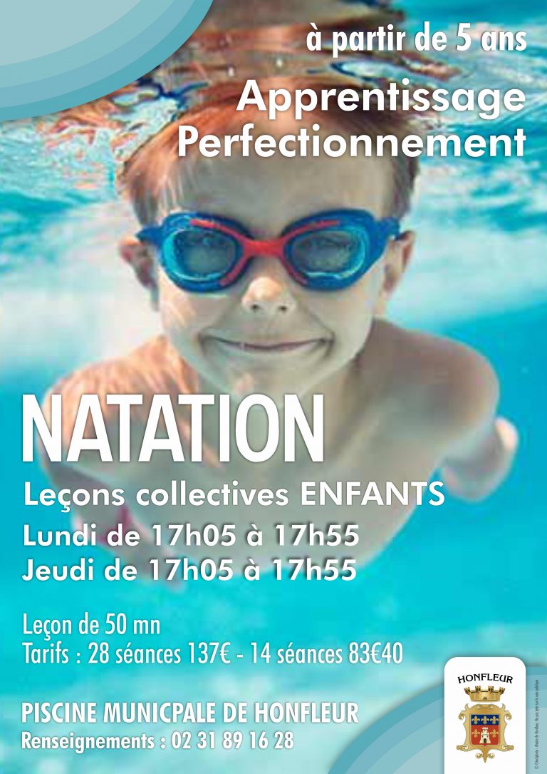 Reprise des cours d’apprentissage et de perfectionnement en natation…