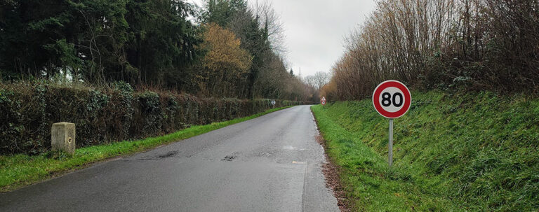 Vitesse maximale autorisée sur les routes départementales du Calvados : une étude complémentaire en cours