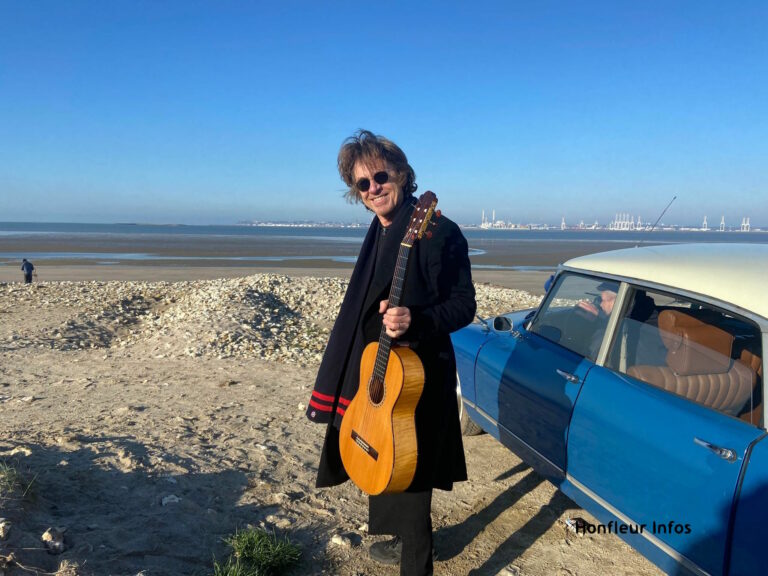 Dominic Miller, le guitariste de Sting, en tournage à Honfleur