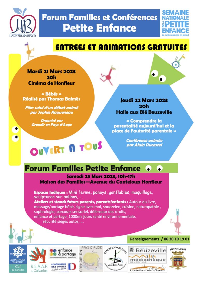Premier forum de la Petite Enfance à Beuzeville et Honfleur