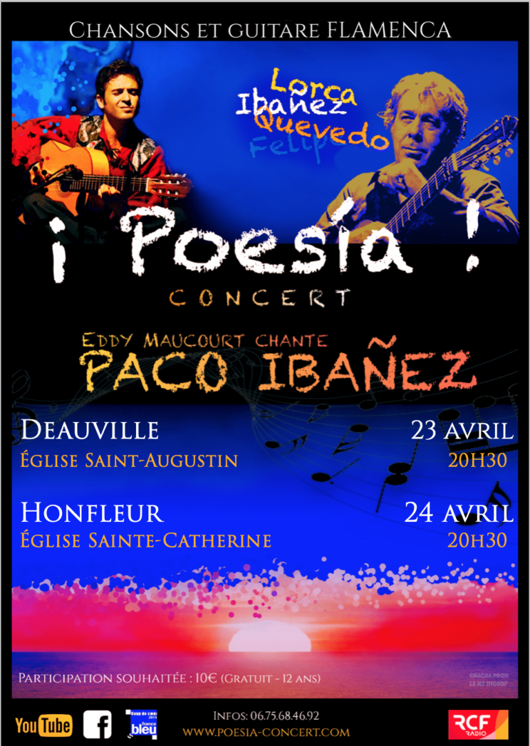 Le 24 avril prochain Eddy Maucourt chante Paco Ibañez à Honfleur.   