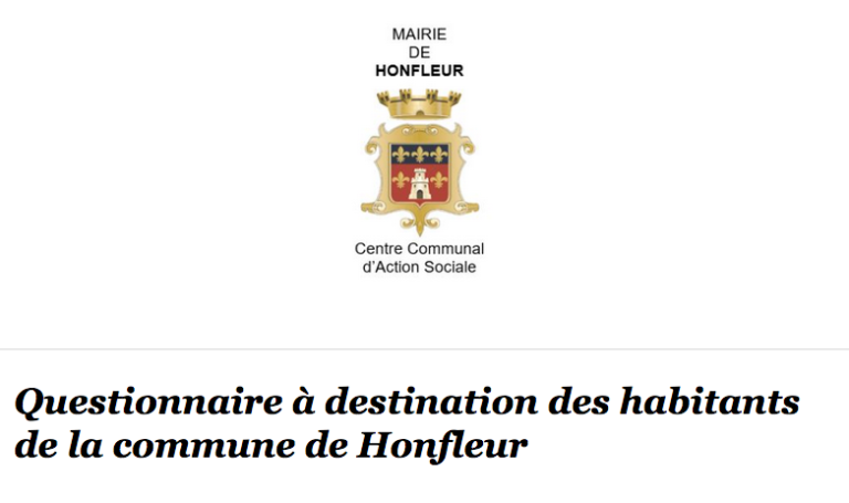 Questionnaire à destination des Honfleurais