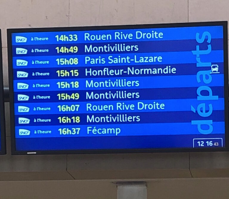 La SNCF rebaptise Honfleur…