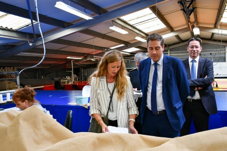 Le ministre du commerce extérieur en visite à Honfleur
