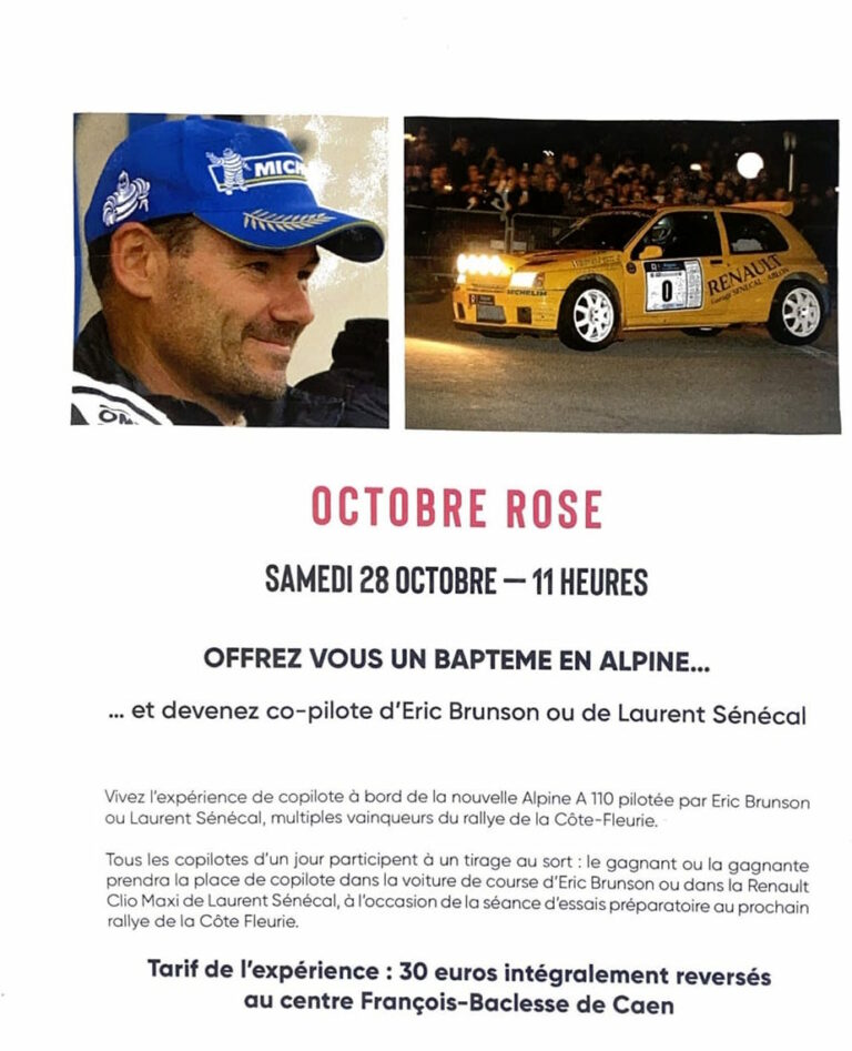 Vivez une expérience extraordinaire en devenant co-pilote d’une Alpine Renault A 110….