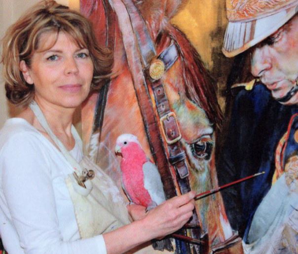 Honfleur : L’artiste peintre Isabelle Maury, primée au salon des Peintres Officiels de l’Armée.